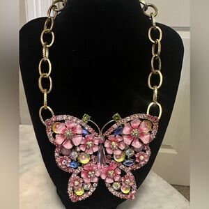 Betsey Johnson butterfly necklace